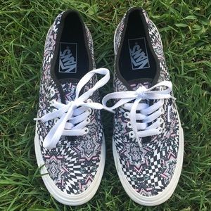 Tribal Mandala Checker Vans